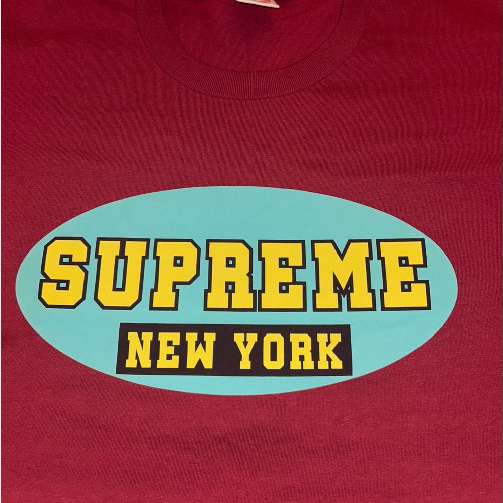 red supreme new york t-shirt